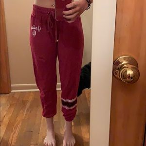 Indiana university IU Crop sweats  medium Red